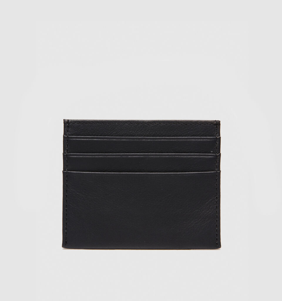 Leather card holder - null - Black | Sisley image number 1